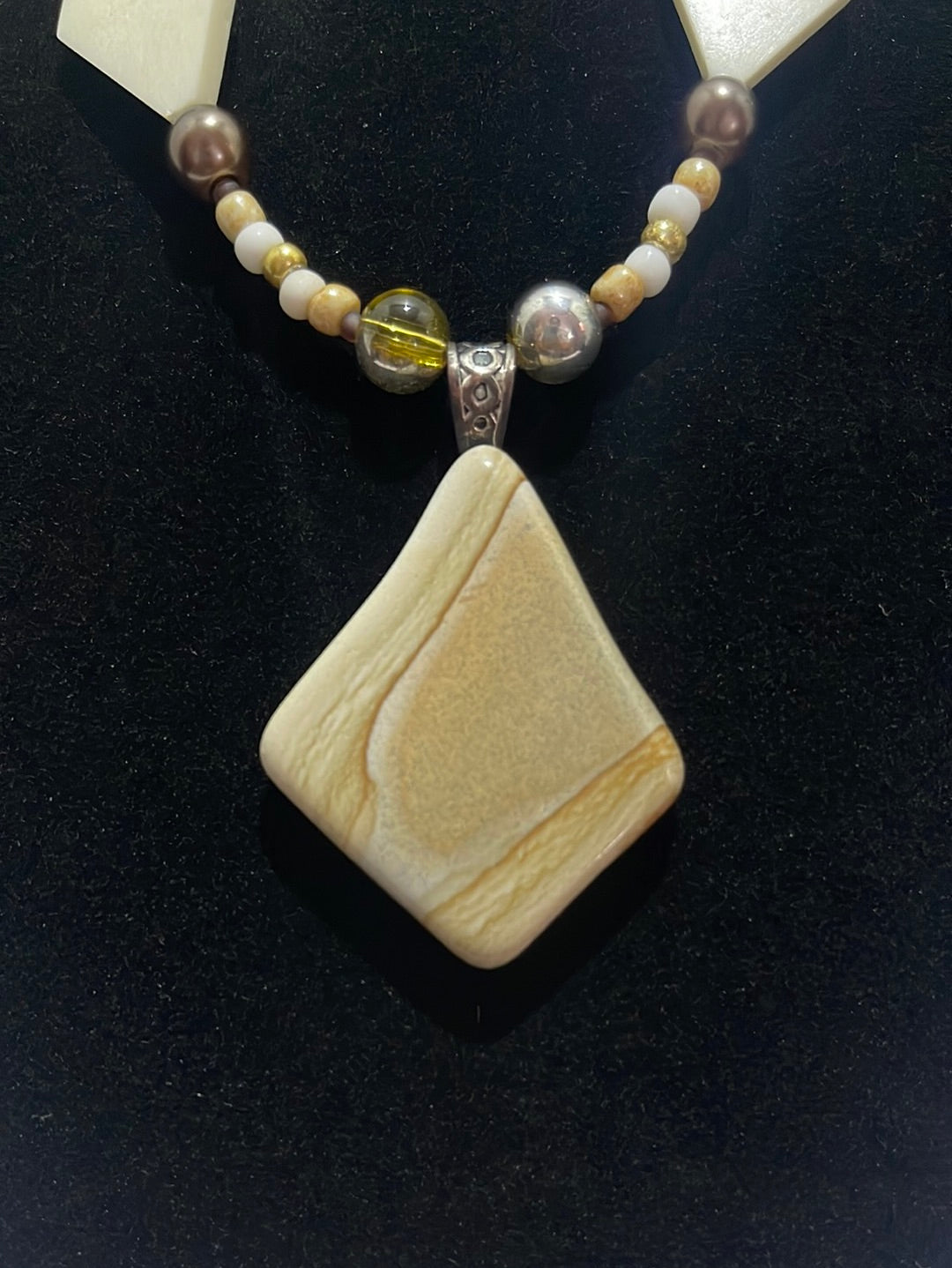 Jasper Pendant Necklace