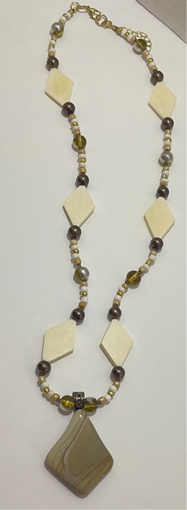 Jasper Pendant Necklace